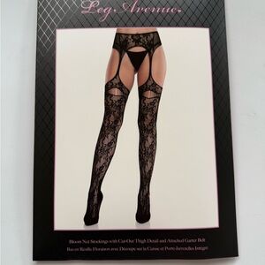 Leg Avenue Black Cut-Out Thigh